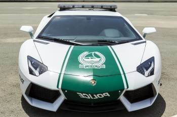 Uno de los nuevos vehículos para la policía de Dubai.