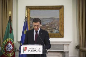 El primer ministro de Portugal, Passos Coelho, durante una rueda de prensa esta semana. (Foto: MARIO CRUZ)