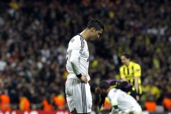 El portugués Cristiano Ronaldo, desconsolado al finalizar el partido (Foto: Juanjo Martín)