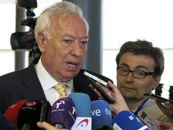 El ministro de Asuntos Exteriores, José Manuel García-Margallo. (Foto: SONIA GONZÁLEZ)