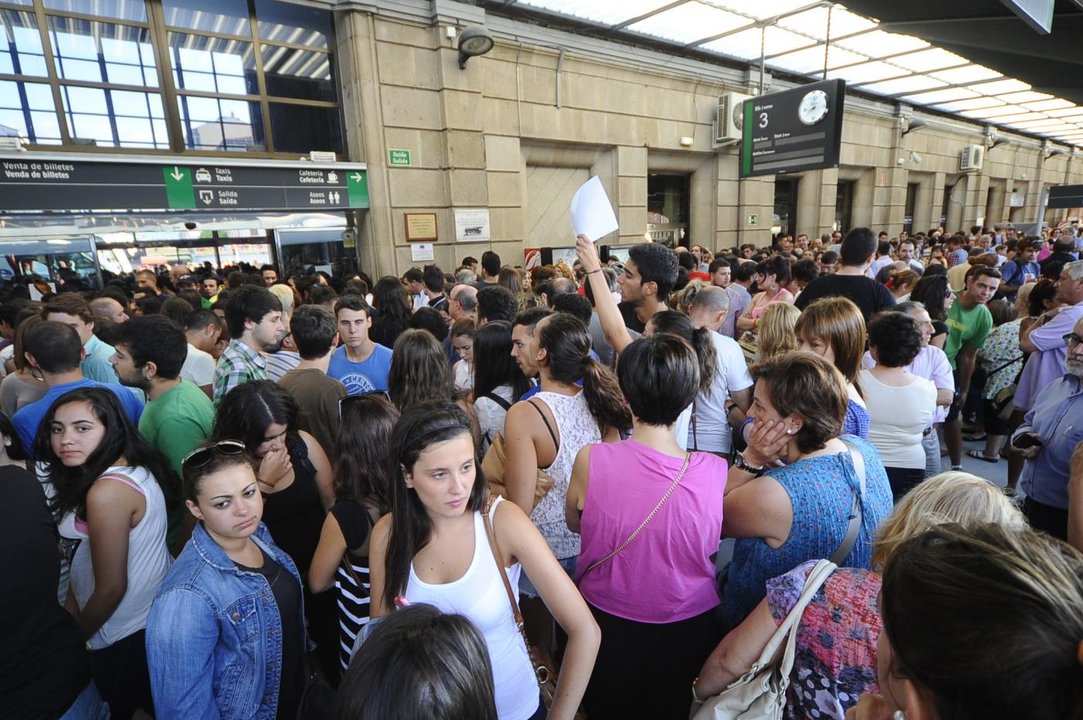 Imagen de la estación de tren de Ourense (Foto: Martiño Pinal)