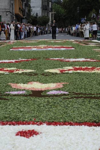 La tradicional alfombra floral de las fiestas de la Virgen del Portal (Foto: ARCHIVO)
