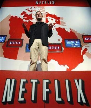 El consejero delegado de Netflix, Reed Hastings, en una conferencia. (Foto: EFE )