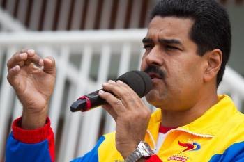 El presidente Nicolás Maduro, en el acto en el que anunció su intención de pedir poderes especiales.