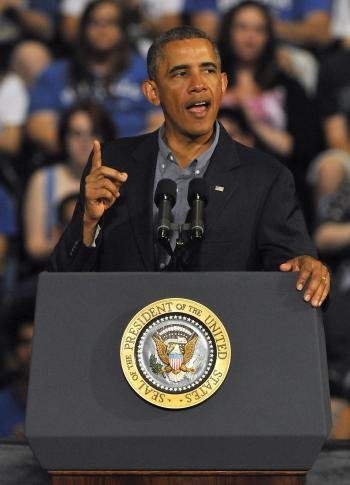 Barack Obama en su discurso de ayer en la Universidad de Buffalo (Nueva York, EE.UU.) (Foto: EFE)