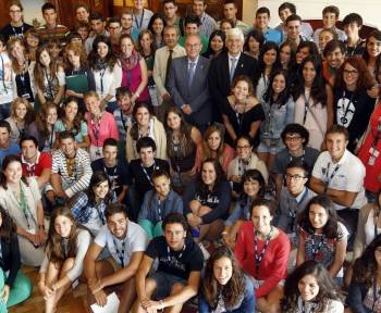 Los bachilleres más brillantes de España se reunieron en un curso en Madrid. (Foto: E. COBO)