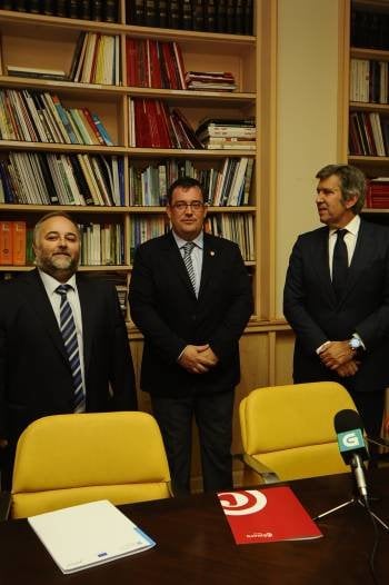 Odlio Martiñá, Celso Barbosa y Javier Collado.  (Foto: MARTIÑO PINAL)