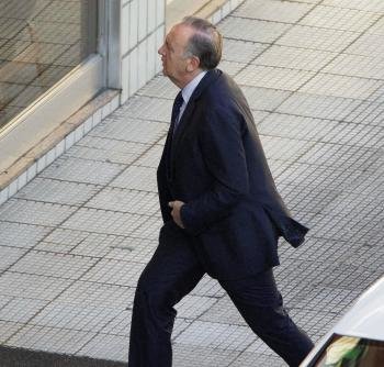 El expresidente de Pescanova Manuel Fernández de Sousa, a su llegada a la junta de accionistas de Pescanova (Foto: efe)