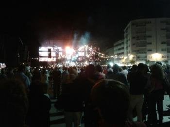 Espectáculo de la orquesta Panorama, en O Barco.