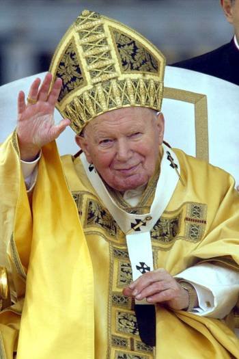 El papa Juan Pablo II, durante un acto en El Vaticano.