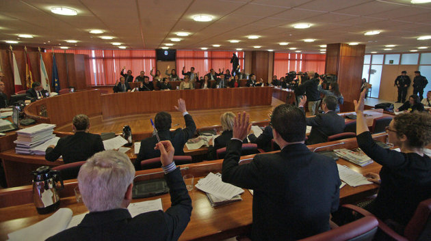 Los tres grupos votaron por unanimidad la mayoría de las mociones presentadas (VICENTE ALONSO)