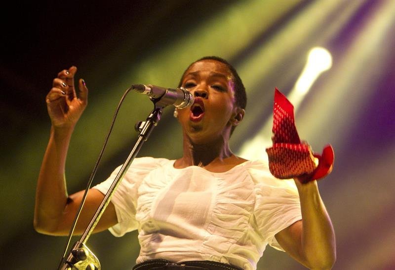 La cantante Lauryn Hill durante su actuación en el festival Rototom