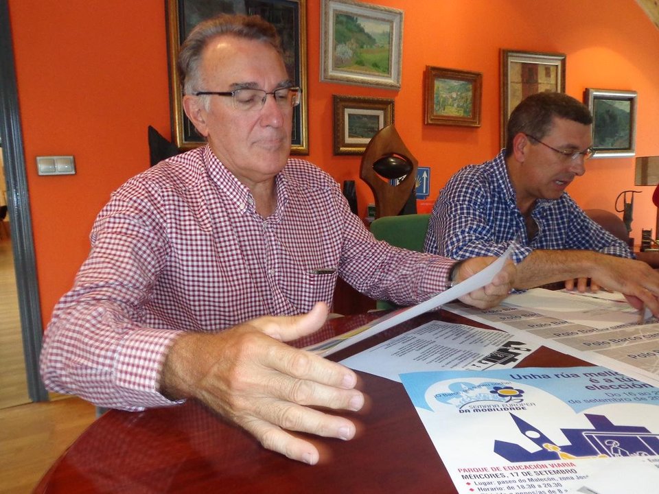 Alfredo García y Aurentino Alonso, en la rueda de prensa.