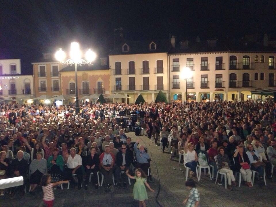 Público del concierto de Son do Sil, en Ponferrada.
