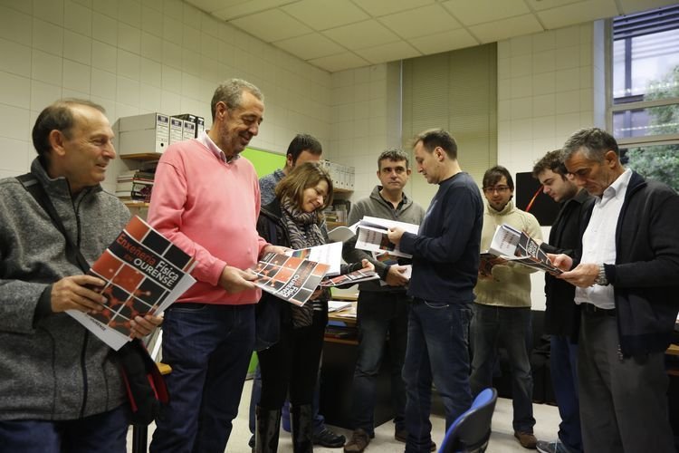 Ourense. 04-11-14. Local. Presentación de libro da plataforma de Física no Campus de Ourense.
Foto: Xesús Fariñas