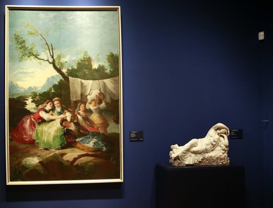 Vista de la exposición &#34;Goya en Madrid. Cartones para tapices 1775-1794&#34;