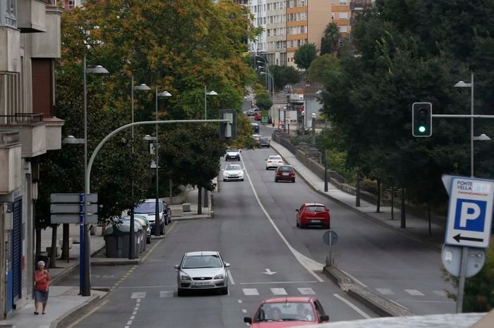 Ourense. 16-08-15. Local. Puntos negros de tráfico na cidade de Ourense.
Ponte Nova
Foto: Xesús Fariñas