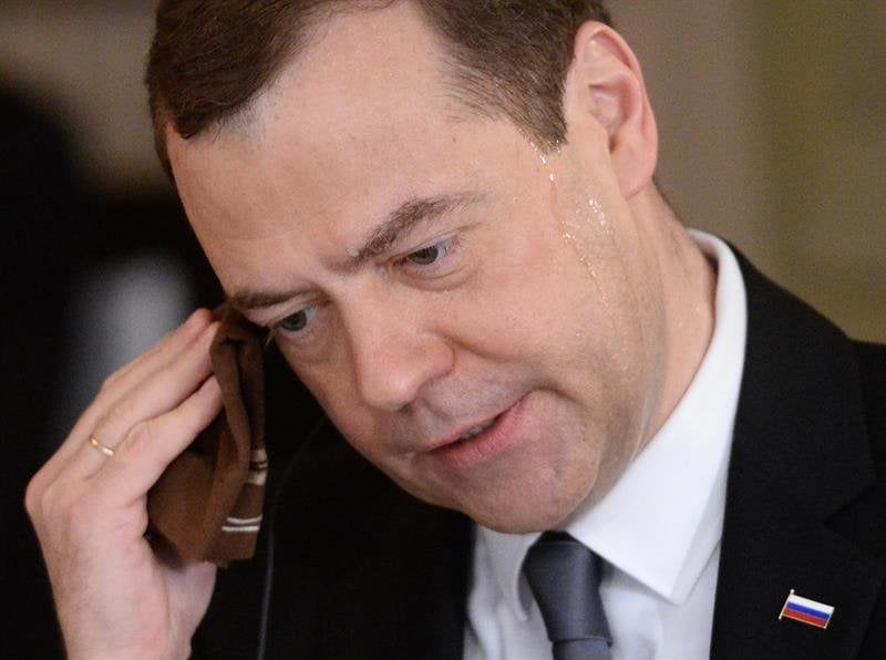 El primer ministro ruso, Medvedev.