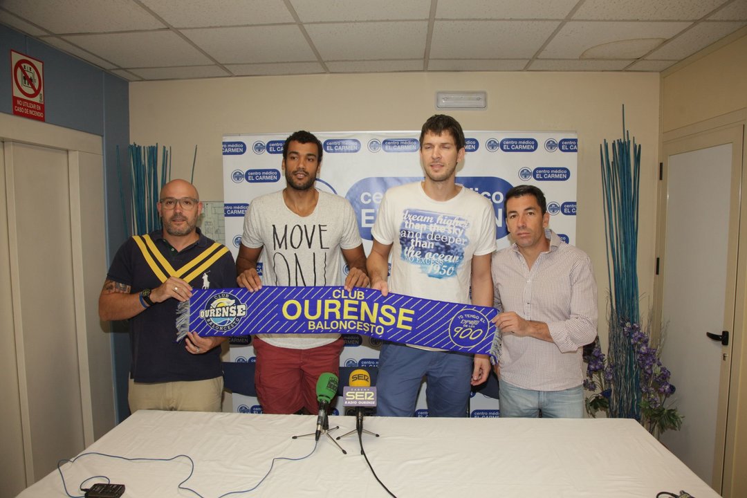 Ourense. 5-09-2016. Presentación nuevos jugadores COB. Paz