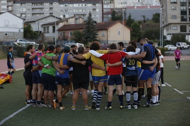 Ourense. 20-09-16. Deportes. Adestramento do Campus Rugby.
Foto: Xesús Fariñas