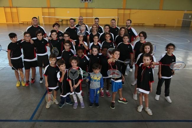 Ourense. 6-10-2016. Escola de badminton en Pereiro. Paz