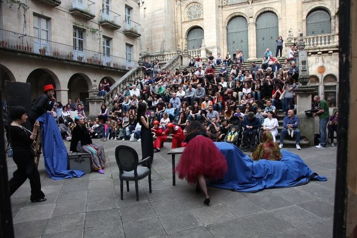 Ourense. 20-04-2017. Apertura de la Miteu con el Aula de Teatro Universitaria. Paz