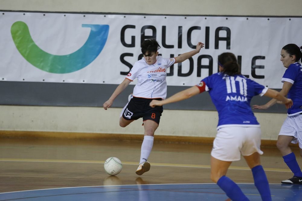 Ourense. 18-02-17. Deportes. Partido de futbol sala feminino do Ourense Envialia nos Remedios.
Foto: Xesús Fariñas