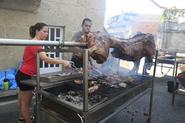 Ourense 13/8/2017, Cortegada, festa do porco Celta