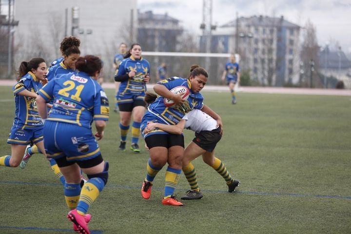 Ourense. 05-03-17. Deportes. Rugby feminino no Campus.
Foto: Xesús Fariñas