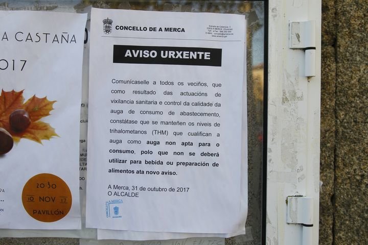A MARCA, OURENSE 16/11/2017 A Merca aviso de agua no potable en los pueblos del concello, foto Gonzalo Belay