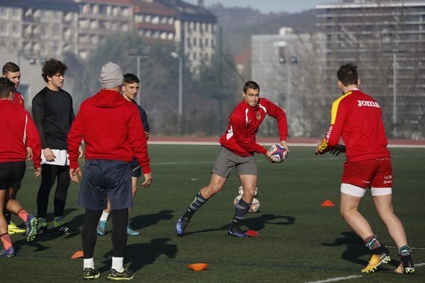Ourense. 21-02-18. Entrenamiento de la selección sub 20 de rugby en Ourense y entrevista a su entrenador.
Foto: Xesús Fariñas