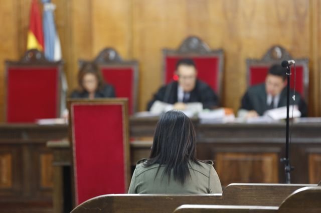 Ourense. 13/06/18. Juicio en la audiencia provincial por estafa y falsedad documental.
Foto: Xesús Fariñas