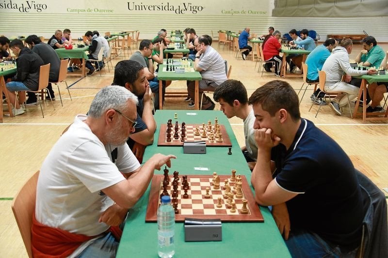 OURENSE 1/07/2018.- Torneo internacional de ajedrez en el Campus. José Paz