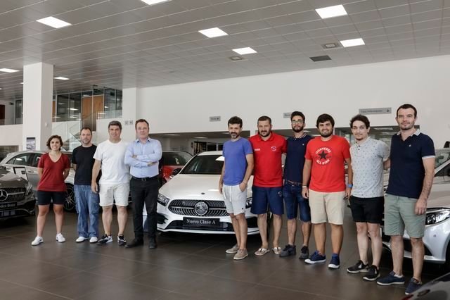 OURENSE 21/08/2018 Presentación del nuevo pacto Garza Mercedes con Unión deportiva Ourense.Iago Cortón