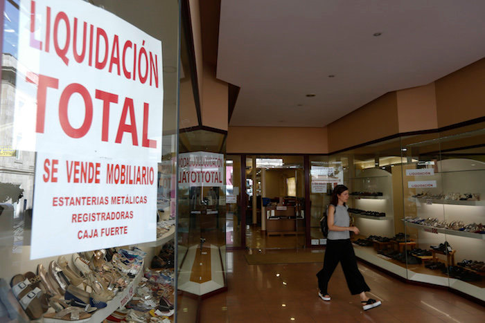 Ourense. 31/08/2018. Reportaje sobre comercios a punto de cerrar en Ourense. En la foto un comercio en Concordia.
Foto: Xesús Fariñas
