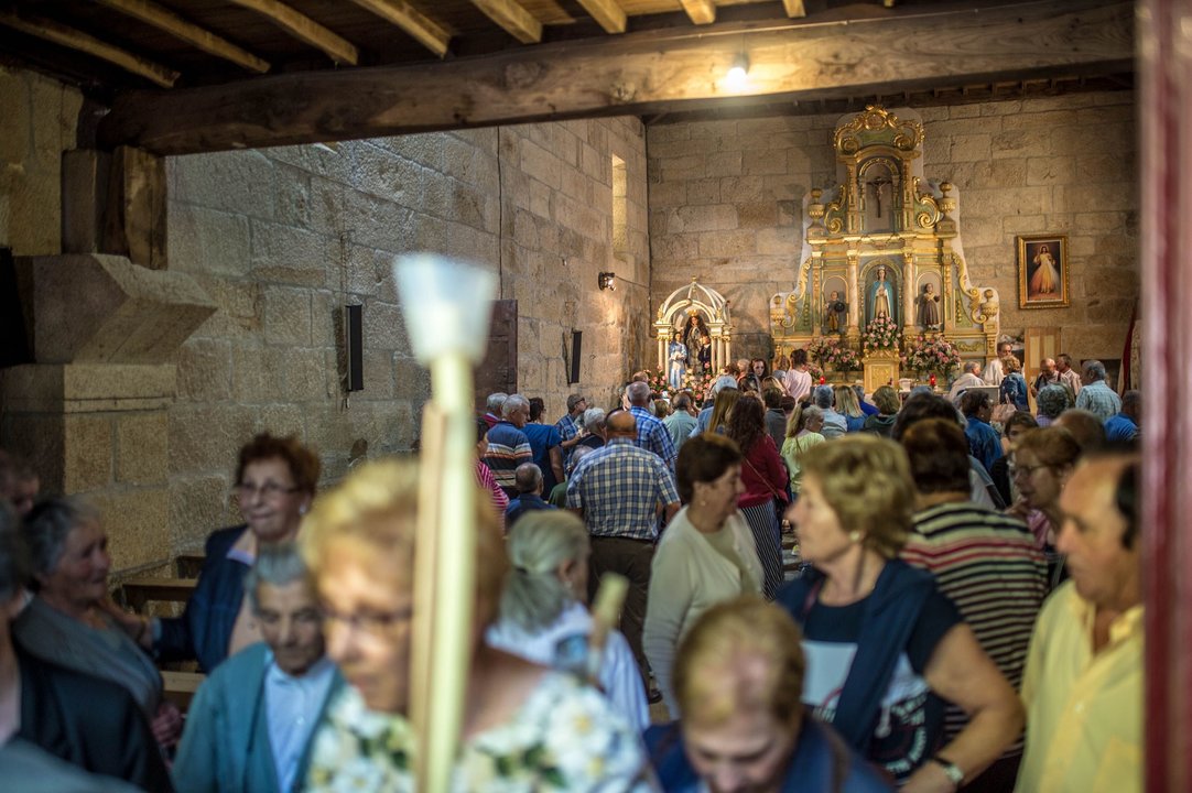 BOBORÁS (SANTUARIO A SALETA). 19/09/2018. OURENSE. Celebración de la romería A Virxe da Saleta, en el pueblo de Astureses. FOTO: ÓSCAR PINAL.
