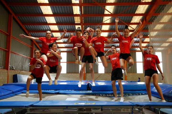 Ourense. 21/09/2018. Reportaje sobre los gimnastas del Pabellón que van a ir al mundial de Rusia de Trampolín.
Foto: Xesús Fariñas
