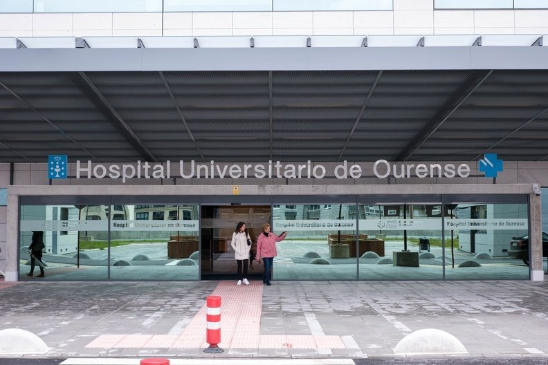 OURENSE (COMPLEXO HOSPITALARIO UNIVERSITARIO). 12/04/2018. OURENSE. Entrada principal del nuevo edificio del Complexo Hospitalario Universitario de Ourense (CHUO) que ya lleva nueve meses funcionando. FOTO: ÓSCAR PINAL