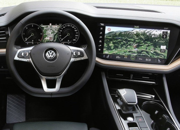 Interior de un Volkswagen.