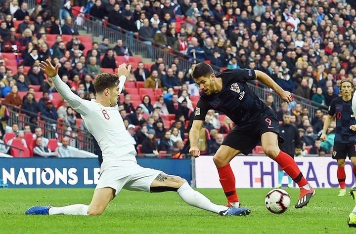 El partido entre Inglaterra y Croacia.