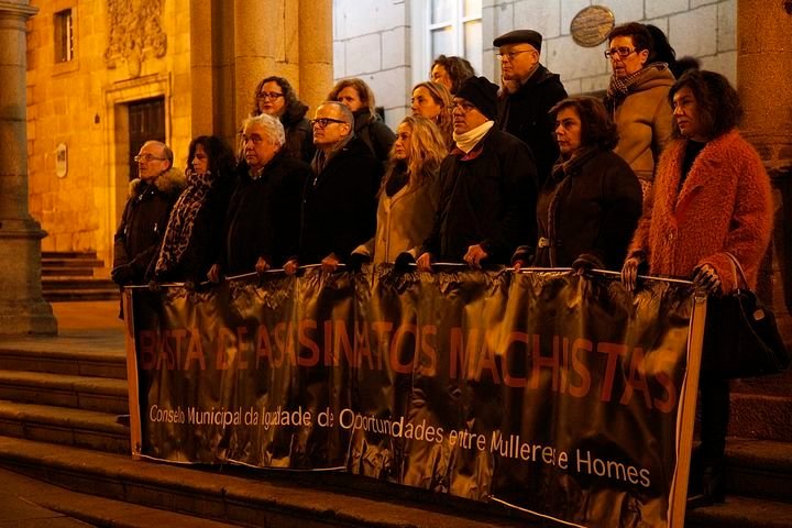 concentración Ourense contra la violencia machista