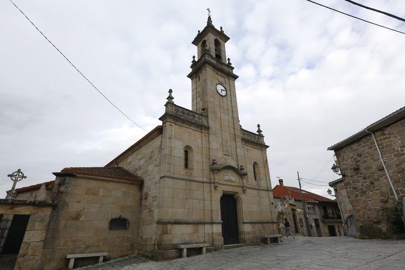 Seixalvo (Ourense). 08/03/2019. Iglesia de la parroquia de San Breixo en Seixalvo.
Foto: Xesús Fariñas