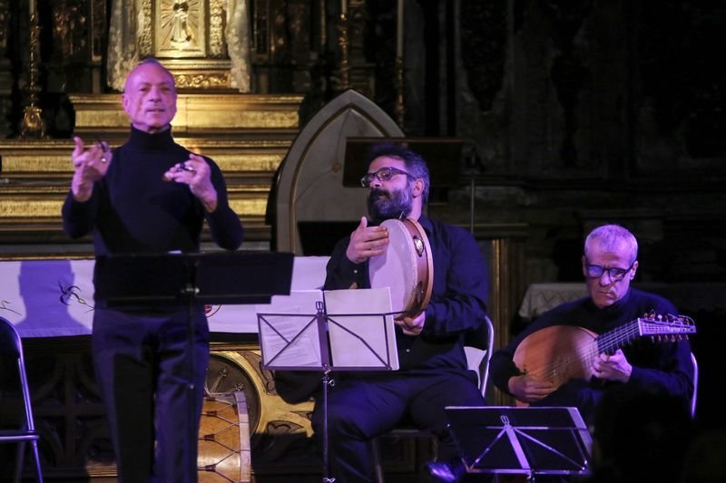 Un instante del concierto de La Lyra e Pino de Vittorio (IVÁN DACAL).