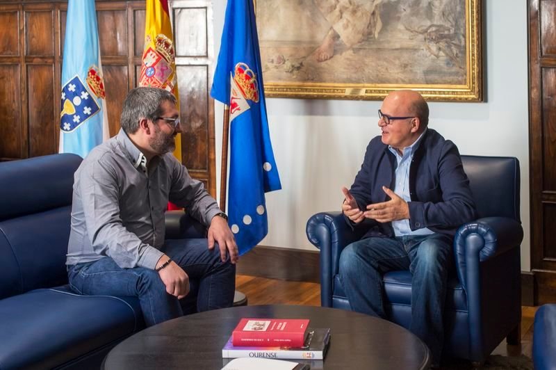Fernando Rodríguez Redondo y Manuel Baltar, durante su reunión este lunes.