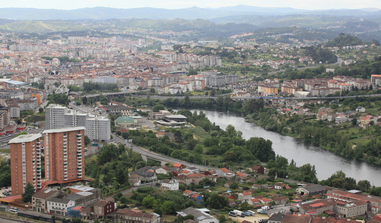 Imagen panorámica de Ourense.