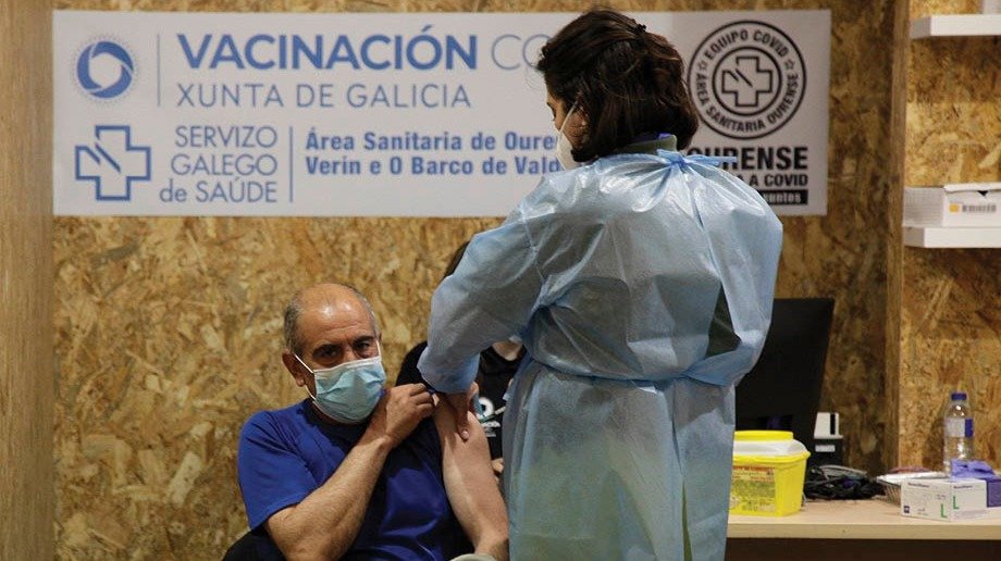 Vacunación en Expourense esta semana (MIGUEL ÁNGEL).
