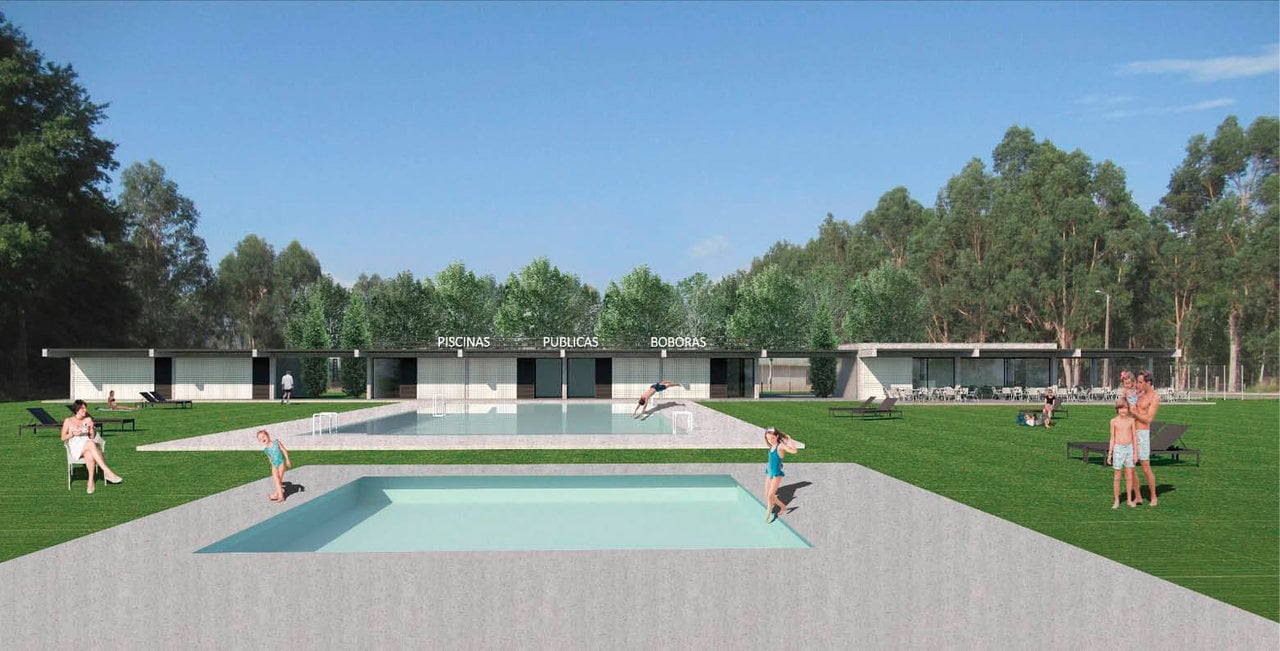 Así serán las instalaciones de la futura piscina de Boborás.