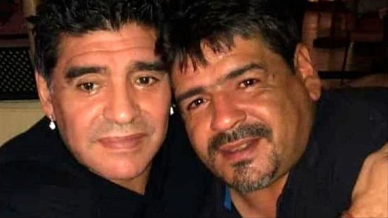Diego y Hugo Maradona.