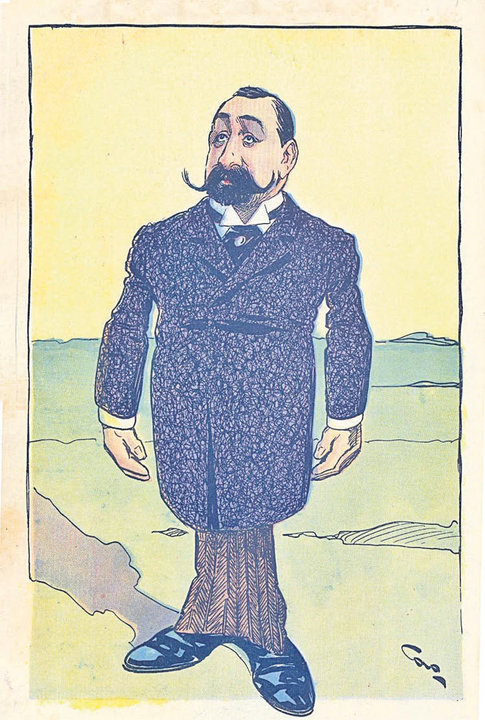 Caricatura de Ramón Santamarina da revista bonaerense "Caras y caretas".