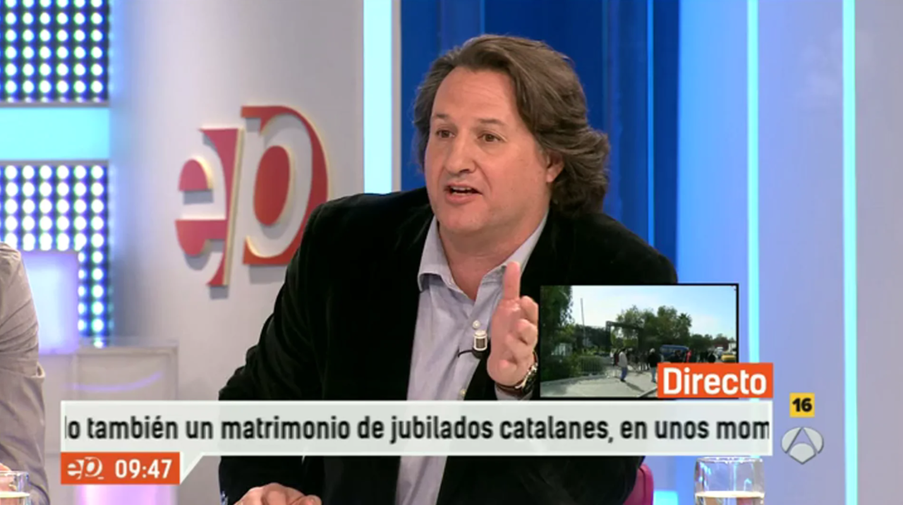 Captura de pantalla de una intervención de Fernando González de Castejón en televisión